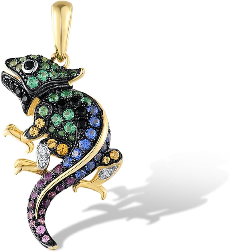 Santuzza 925 Sterling Silver Animal Gemstone Pendant for Women - Image 1